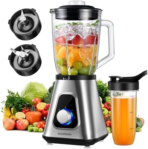 Powerful SHARDOR Blender: 3 Speeds for Perfect Smoothies!