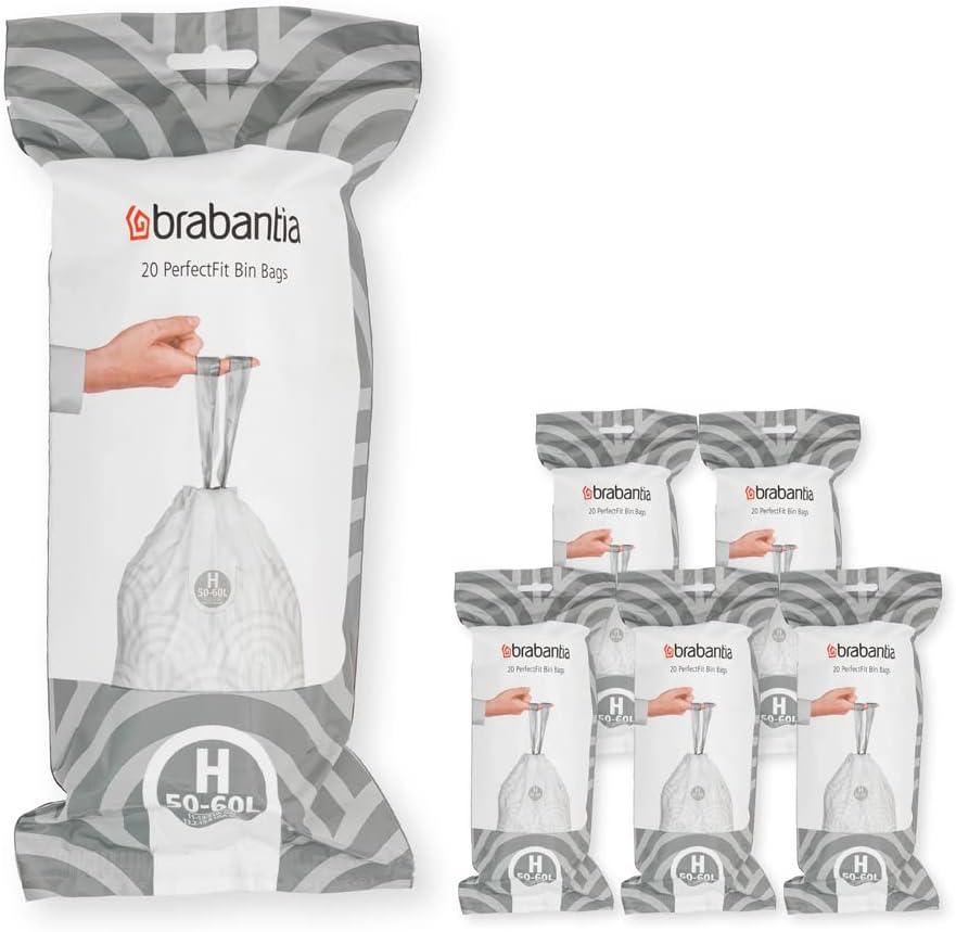 Brabantia PerfectFit Trash Bags for 13.2-16 Gal Cans