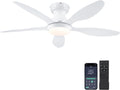 Ceiling Fans with Lights 46 in Modern Low Profile - Quiet DC Fan