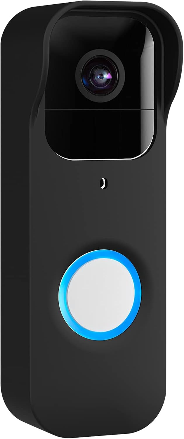 Black Waterproof Silicone Cover for Blink Video Doorbell