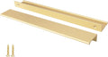 Peaha 10 inch Matte Gold Cabinet Handles 10 Pack - Modern Brass Pulls