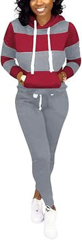Comfortable two piece women's jogging outfit for active lifestyles