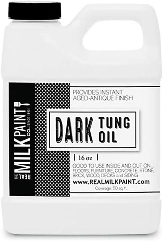 Dark Tung Oil for Wood Finishing - 100% Pure and Waterproof