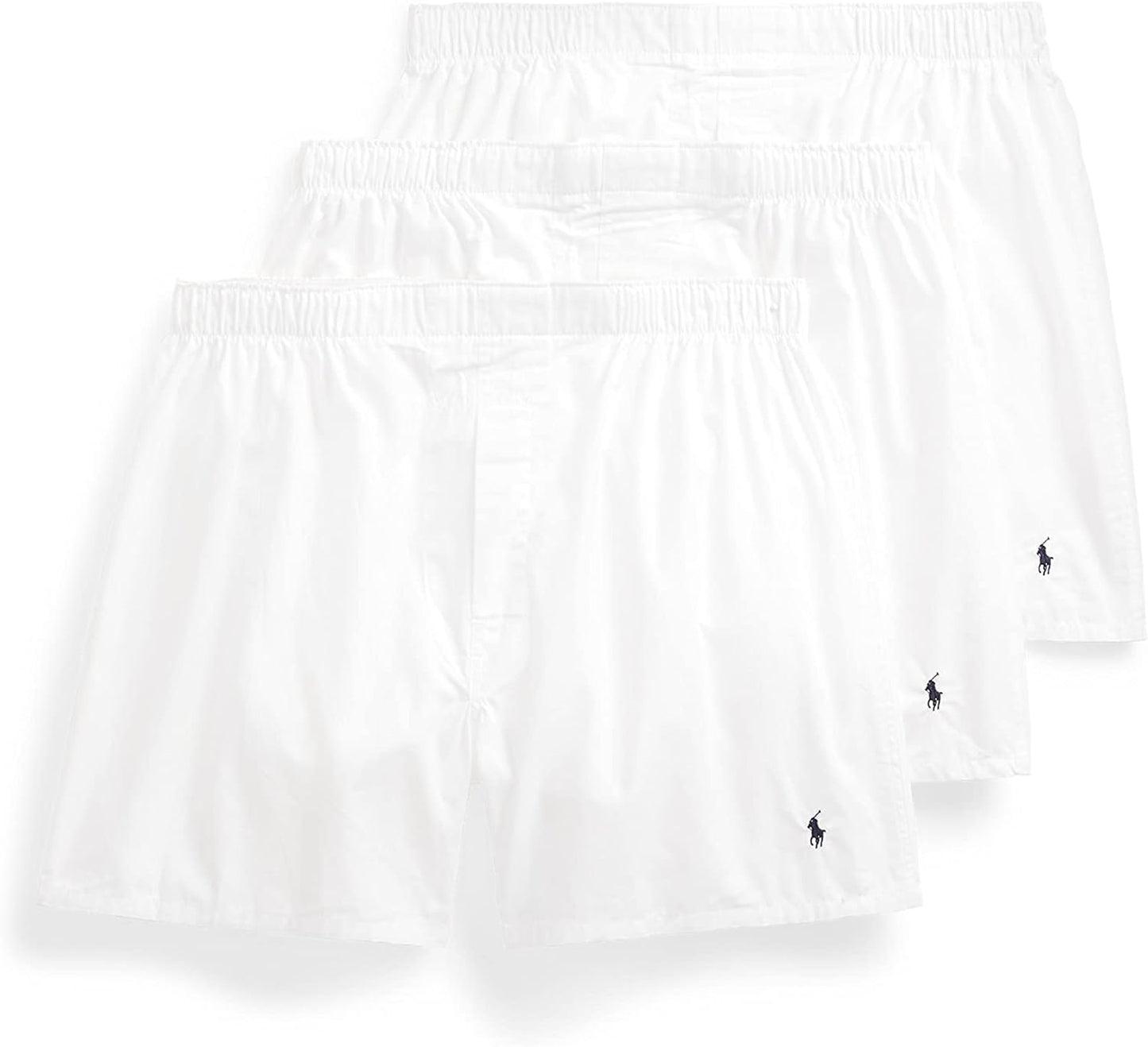 POLO RALPH LAUREN Men's Classic Fit Cotton Woven Boxers 3-Pack