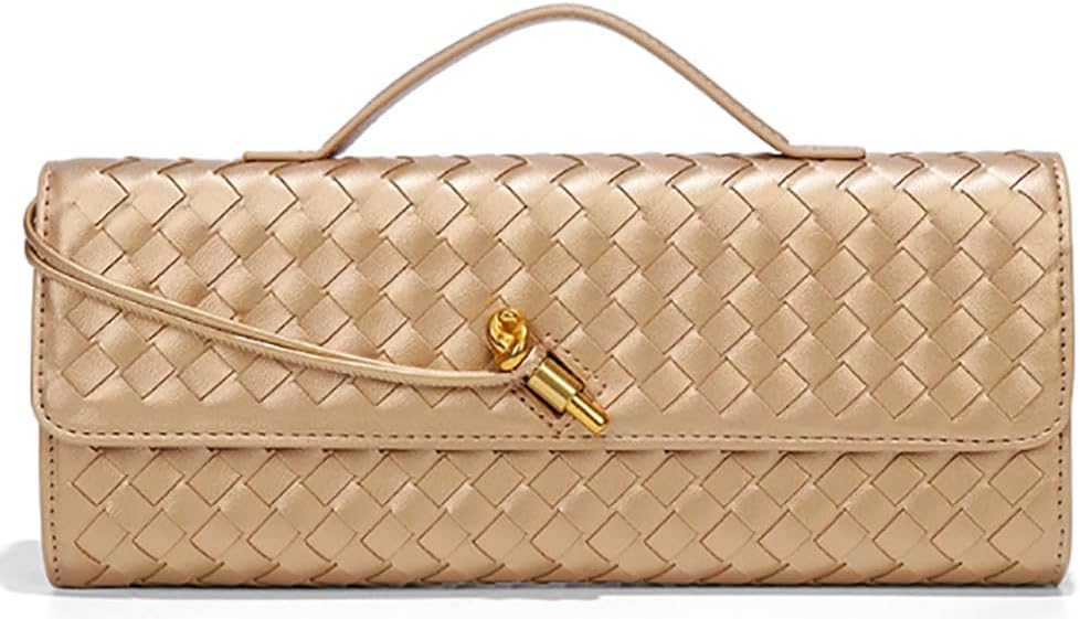 Trendy Woven Evening Clutch Purses for Women - Cute Handbag