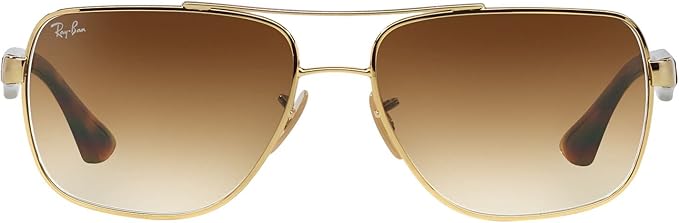 Ray-Ban Men's RB3483 Metal Square Sunglasses for Stylish Protection