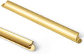 Goo-Ki Brushed Gold Cabinet Cup Pulls 12.6in c-c - Solid Zinc Alloy