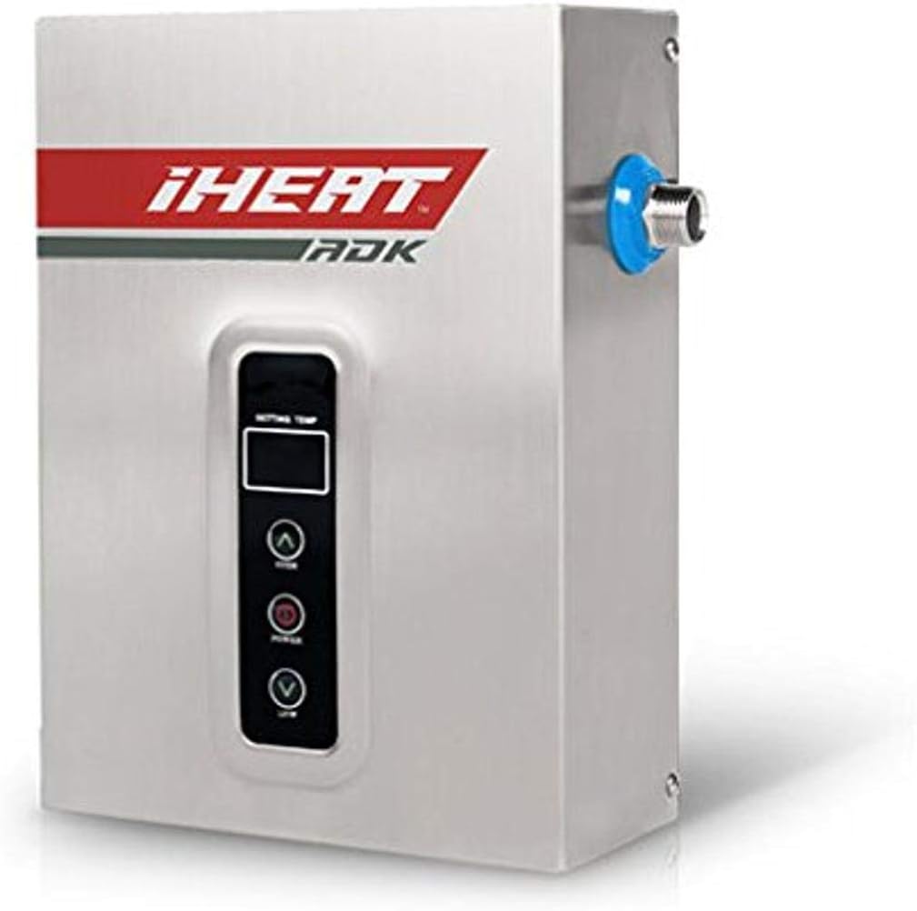 iHeat Tankless Electric Water Heater 16KW Stainless Steel - Fast Heating Power!