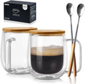 Double Wall Insulated Glass Espresso Cups - Stylish & Functional!