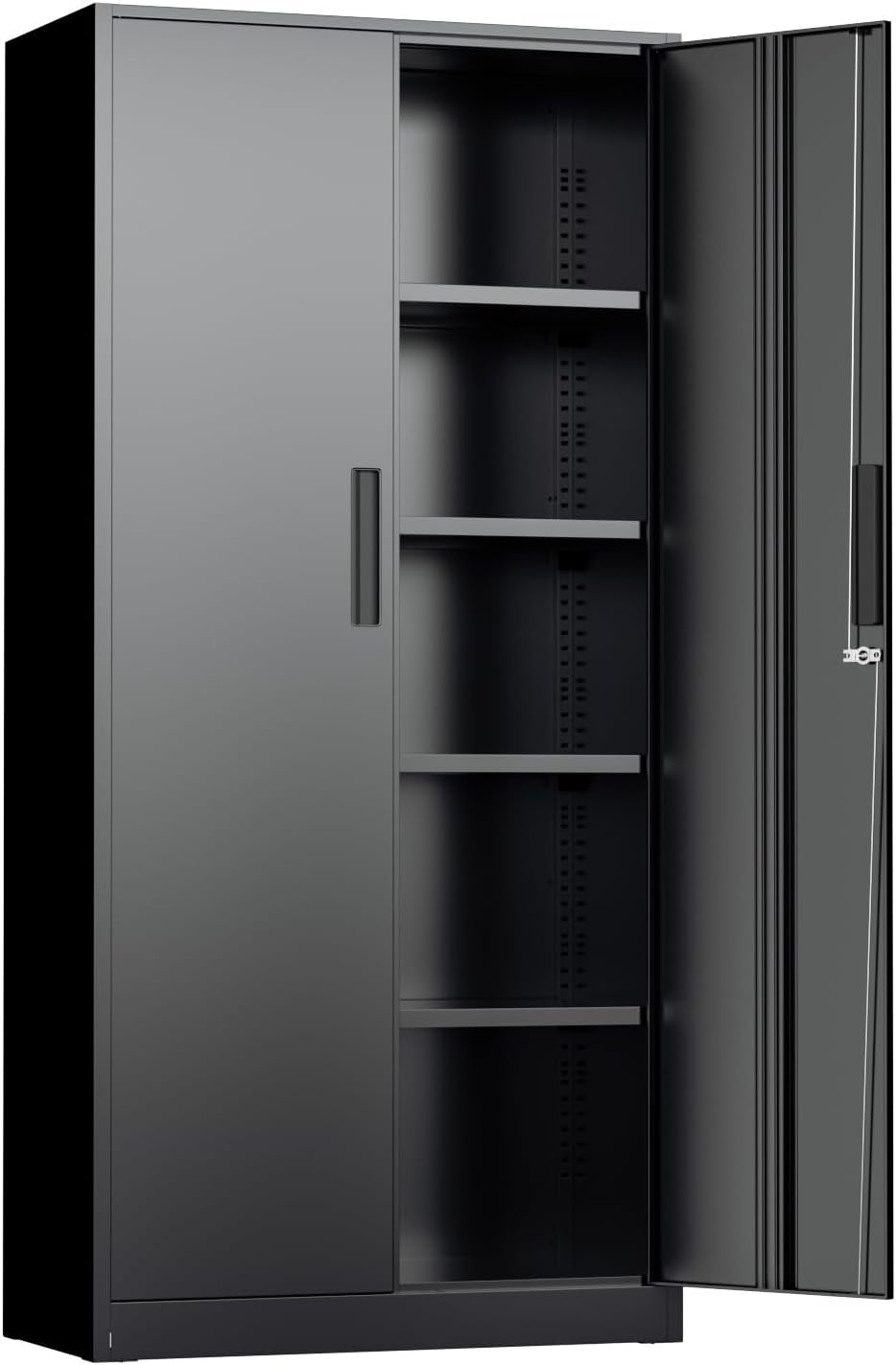 INTERGREAT Metal Garage Storage Cabinet with Lock and Shelves