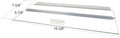 Aquarium Glass Canopy for 5 gal Tanks 16in x 8in - Folding Glass Hood