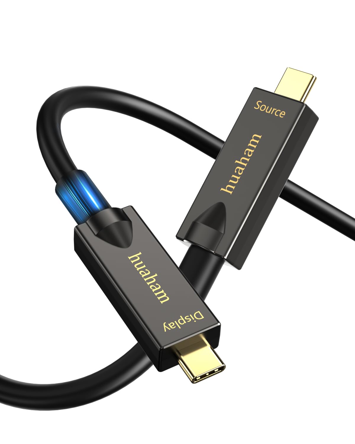 Full-Featured USB C Fiber Optic Video Cable for 4K@30Hz