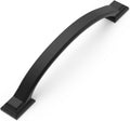 6-1/4 in Cabinet Pulls Matte Black - Solid Zinc Alloy Handles