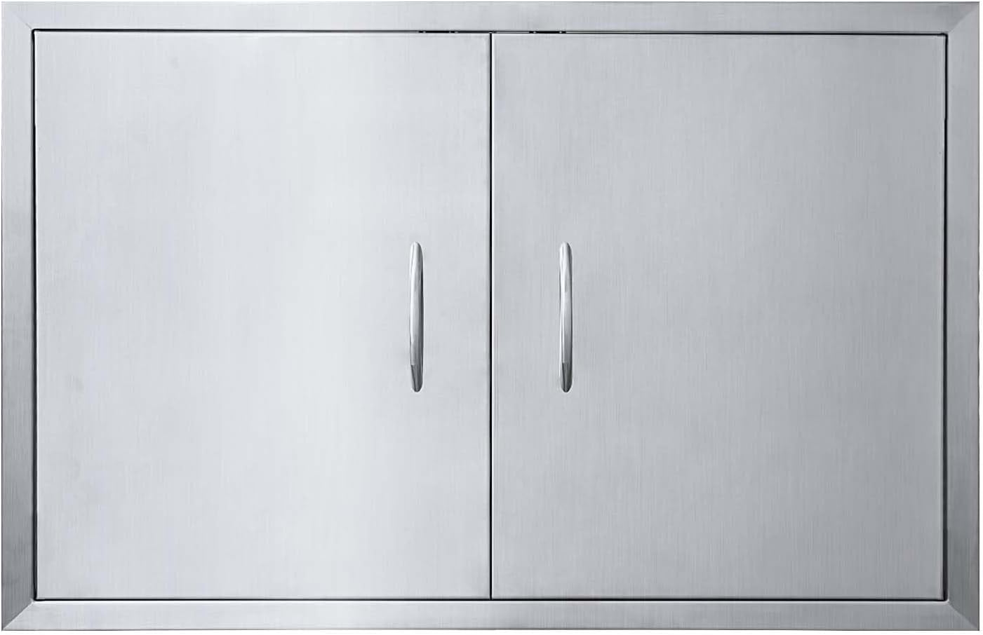 Outdoor Kitchen BBQ Island Doors - 35in W X 24in H Stainless Steel
