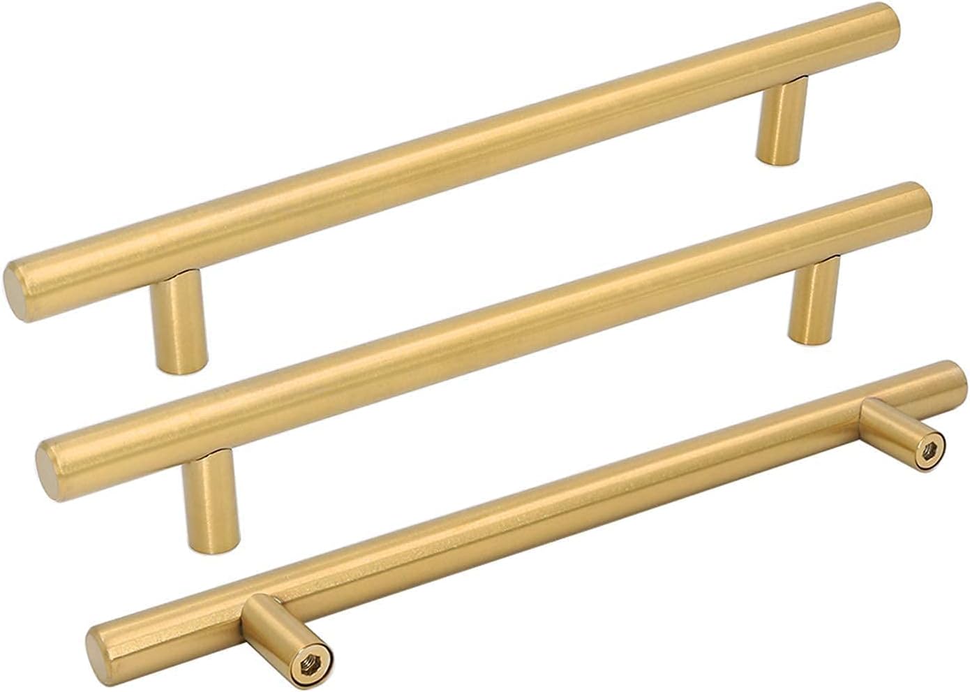 Brushed Gold Cabinet Hardware by goldenwarm - 100 Pack Pulls