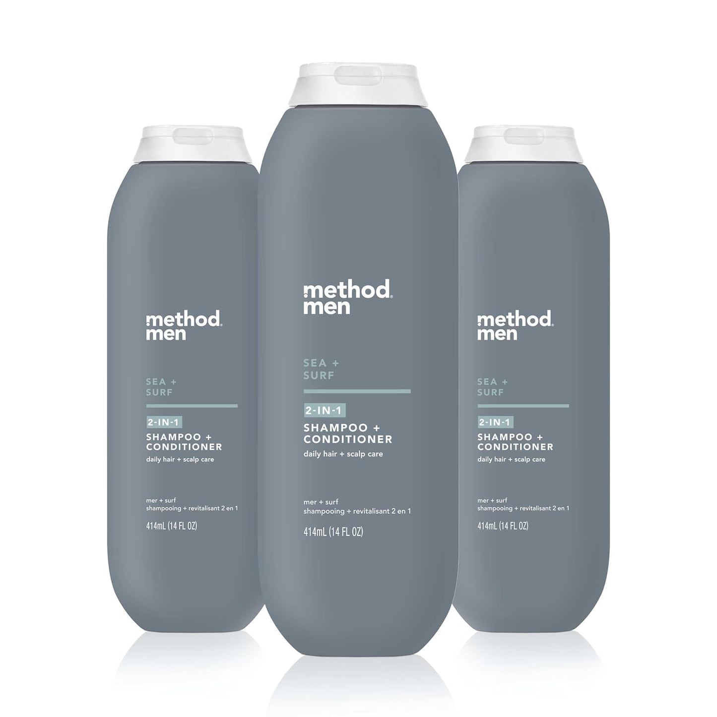 Method Men 2-in-1 Shampoo + Conditioner, Sea + Surf, 14 Ounces