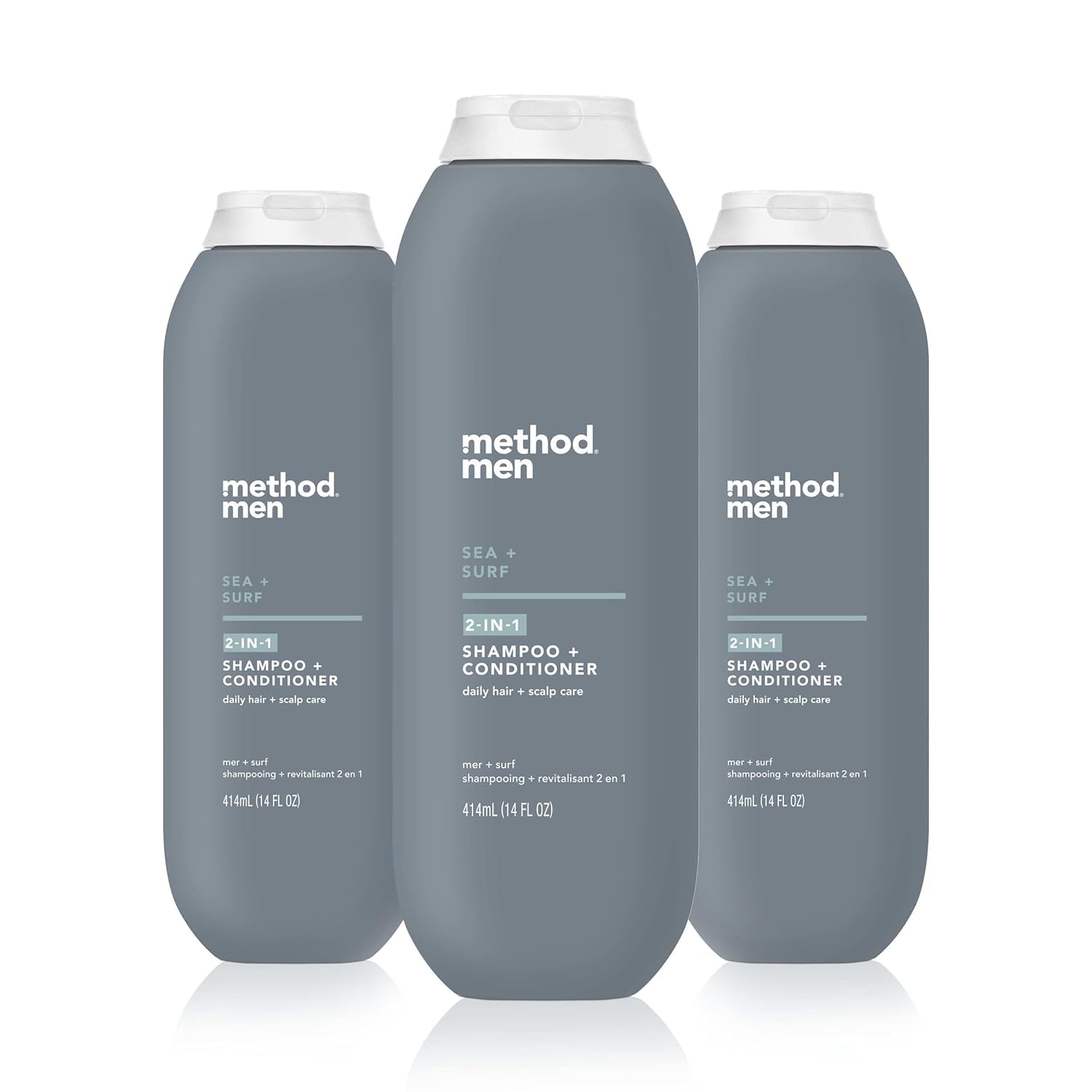 Method Men 2-in-1 Shampoo + Conditioner, Sea + Surf, 14 Ounces