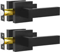 Passage Door Lever Set in Matte Black for Interior Doors