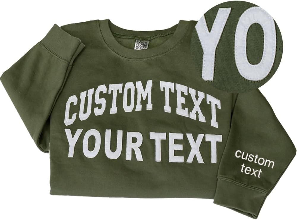 Personalized Custom Embroidered Sweatshirt - LullabyMall