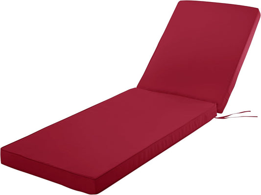 Chaise Lounge Cushion for Outdoor Furniture, Waterproof and Durable