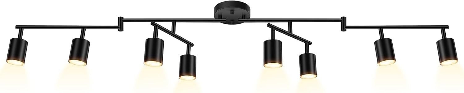 Modern Black Track Lighting Fixture for Stylish Indoor Spaces