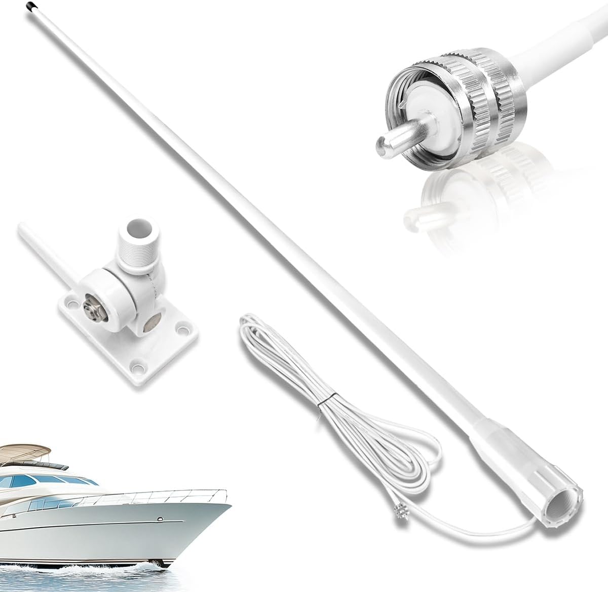VHF Marine Base Antenna for Reliable Ship Communications