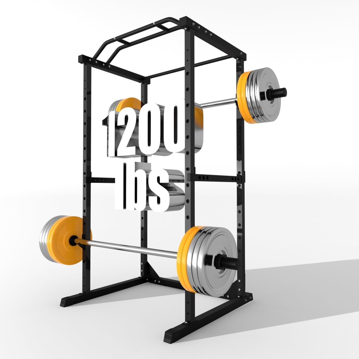 DEFNES Power Cage Squat Rack - 1200 Lb Capacity
