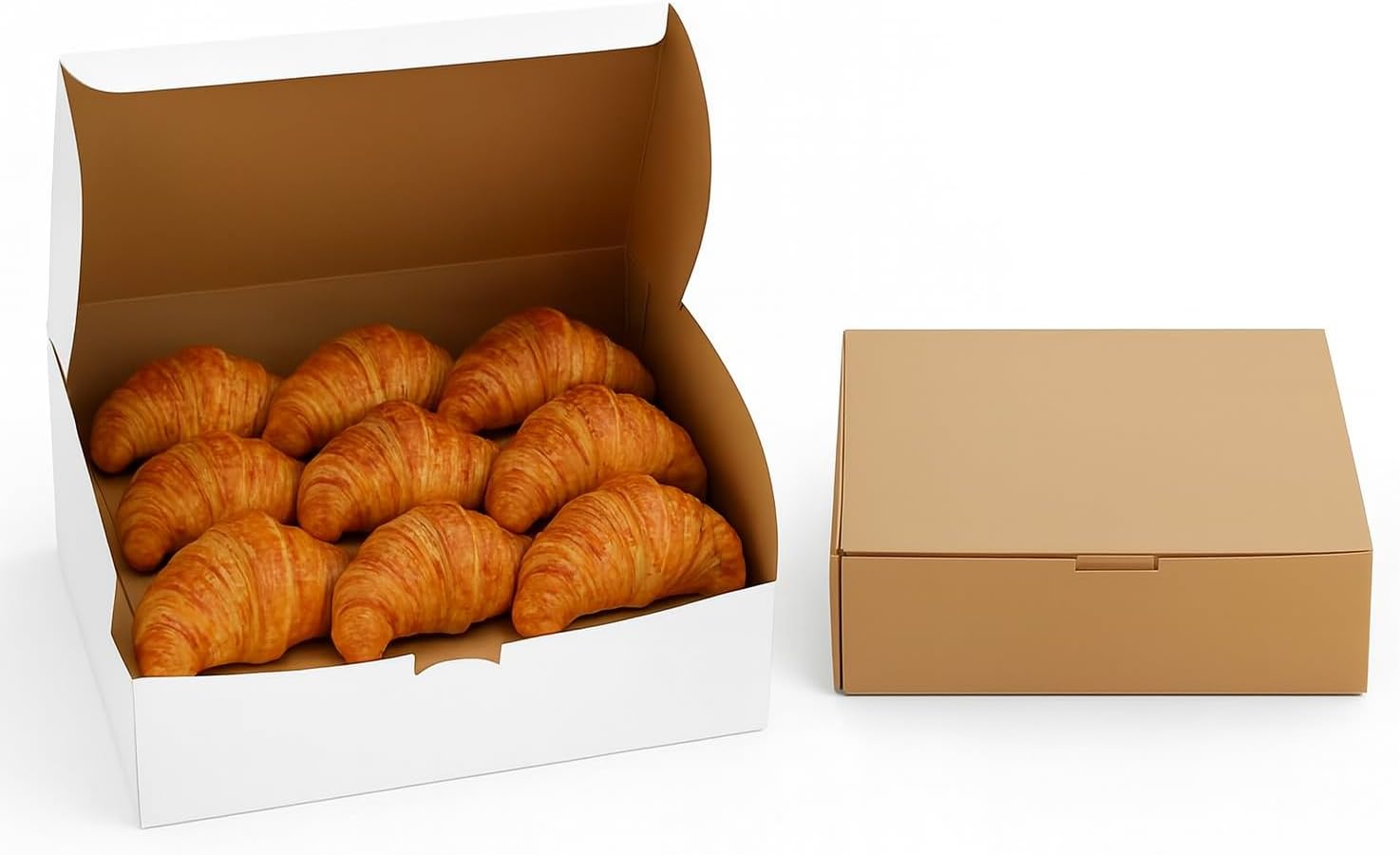 Reversible Bakery Boxes for Danishes, Loaf Cakes & Pastries