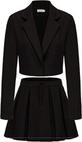 EXLURA Women's Long Sleeve Blazer Suit Sets for Trendy Y2K Style