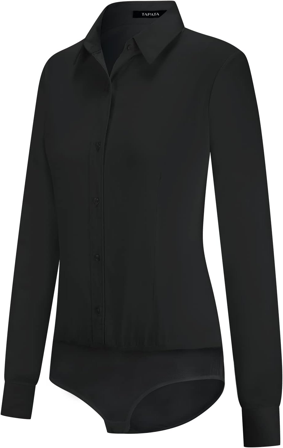 Stylish Long Sleeve Women's Bodysuit Blouse for Office Wear