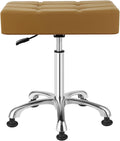 Kaleurrier Heavy Duty Backless Height Adjustable Swivel Stool - Extra