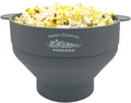 Collapsible Microwave Popper | Custom Logo | BPA-Free Bowl | 2 Bags Kernels