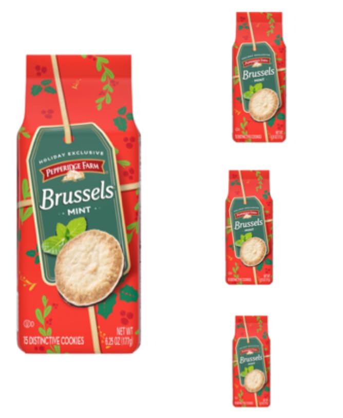 Pepperidge Farm Brussels Mint Bliss Limited Edition Cookies Pack