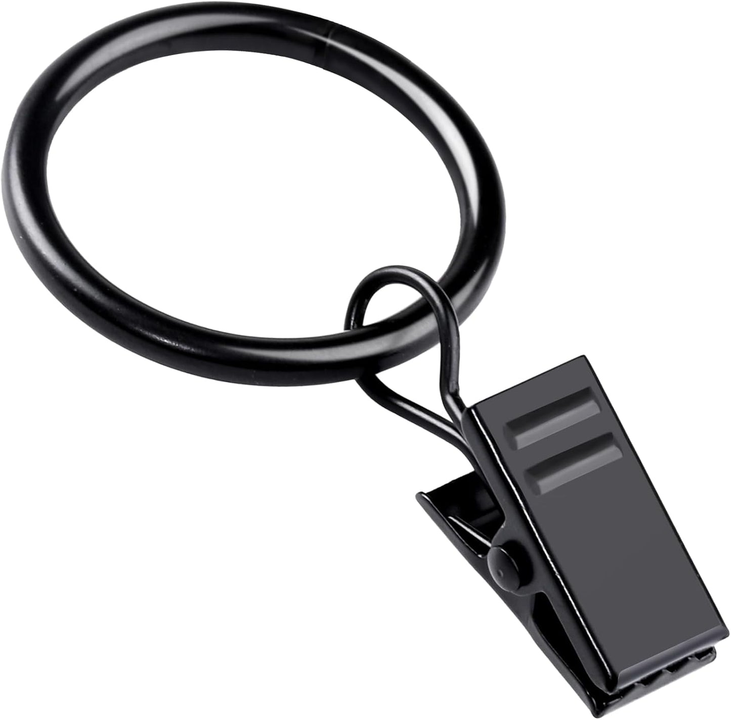 Secure & Stylish: Teenitor 20-Pack Black Curtain Rings for Effortless Draping