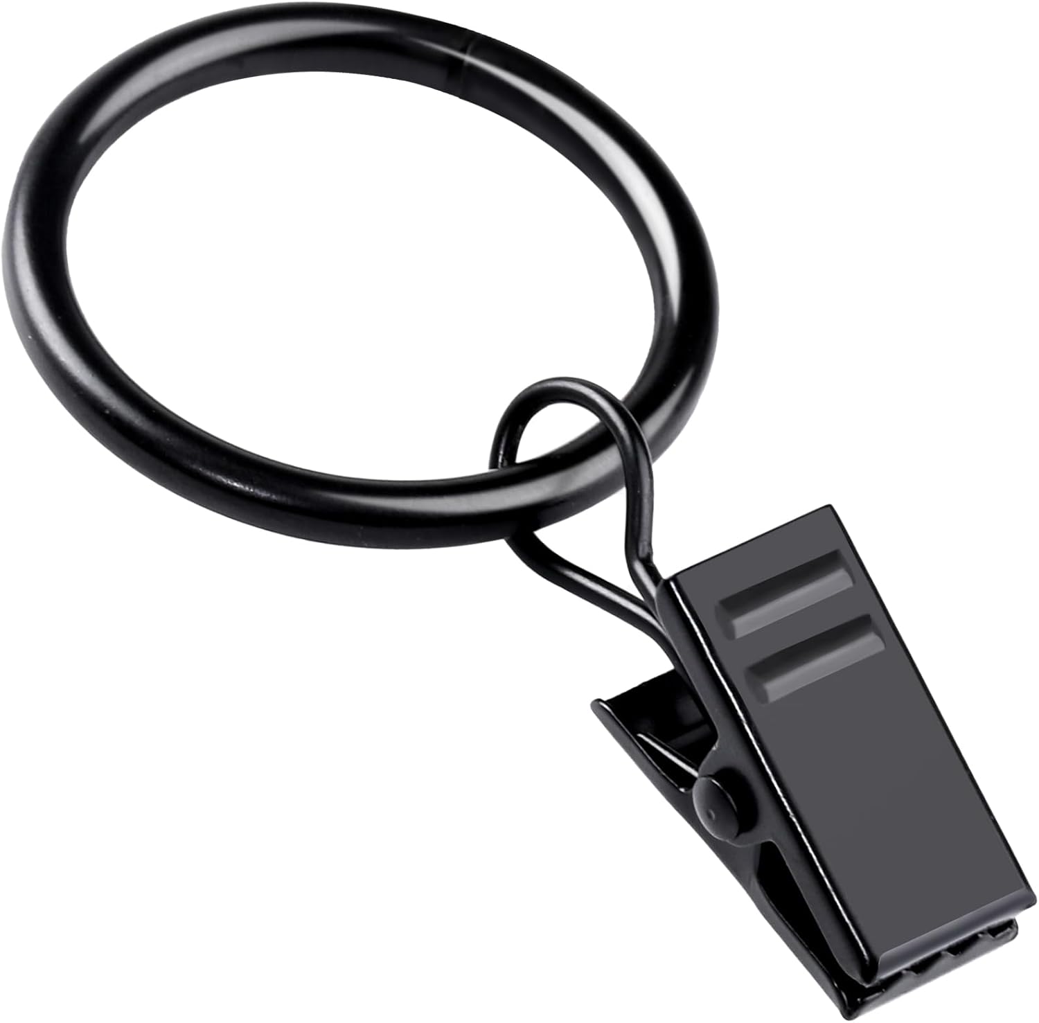 Secure & Stylish: Teenitor 20-Pack Black Curtain Rings for Effortless Draping
