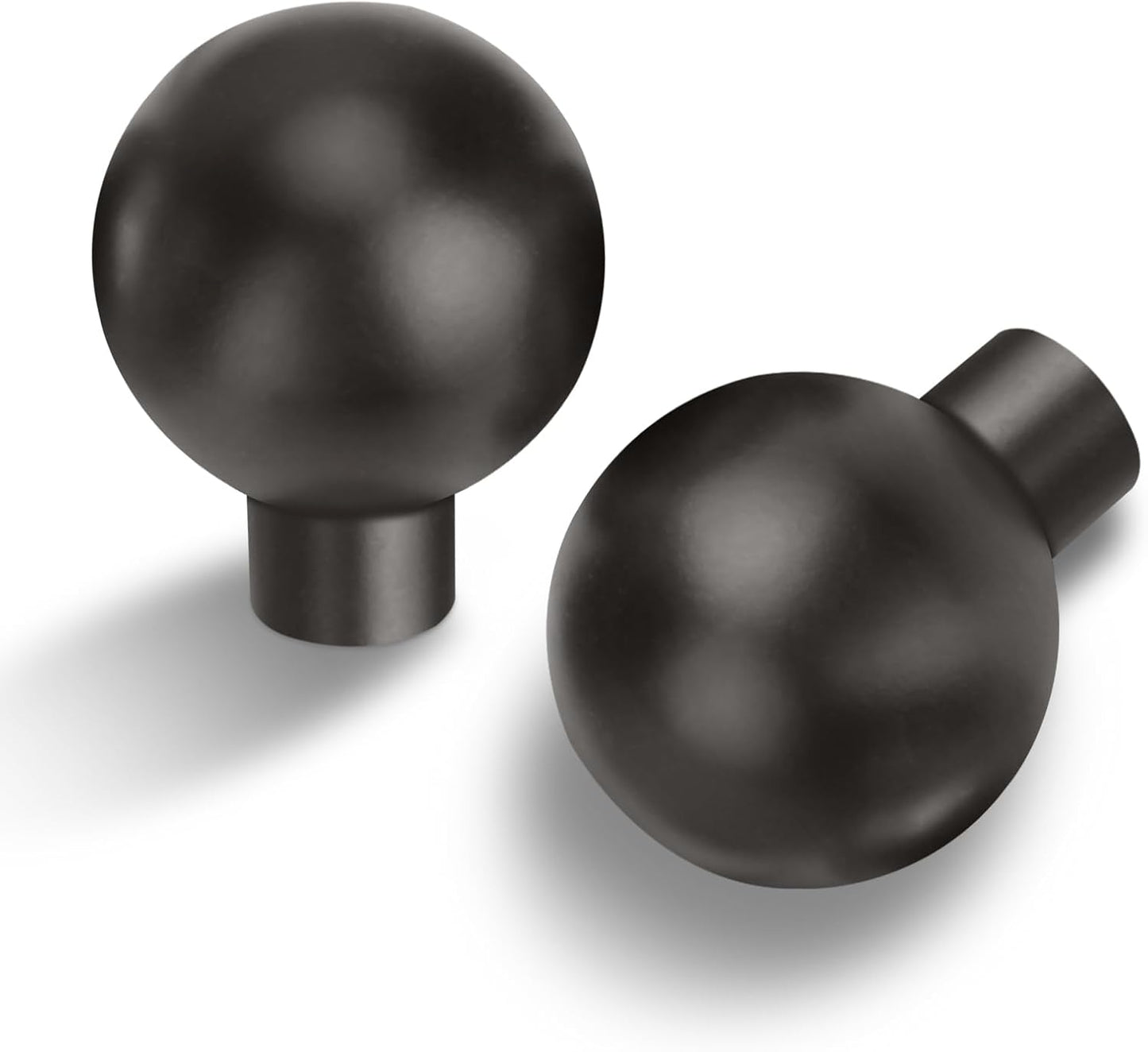 10 Pack Matte Dark Gunmetal Gray Cabinet Knobs for Timeless Style