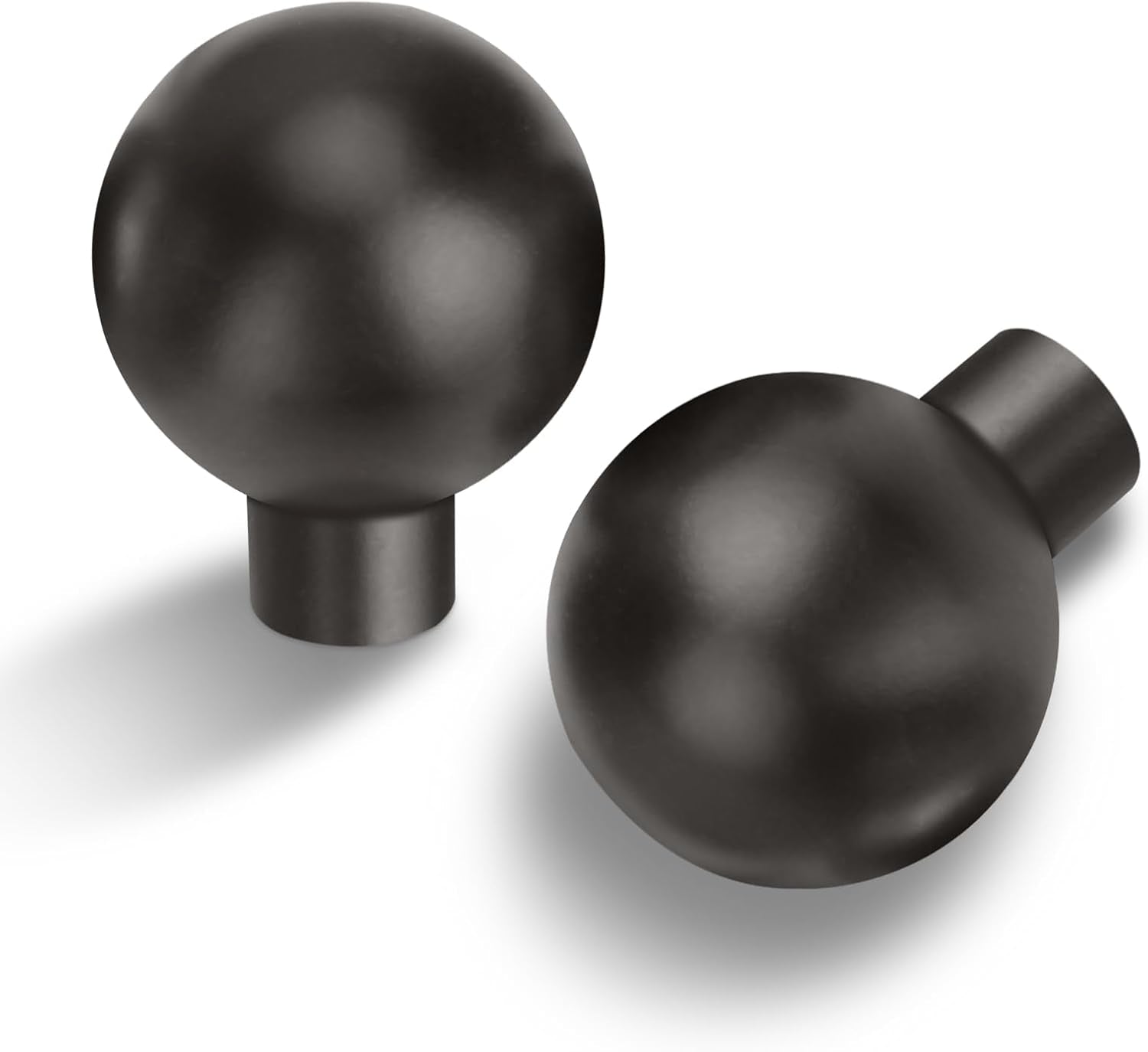 10 Pack Matte Dark Gunmetal Gray Cabinet Knobs for Timeless Style