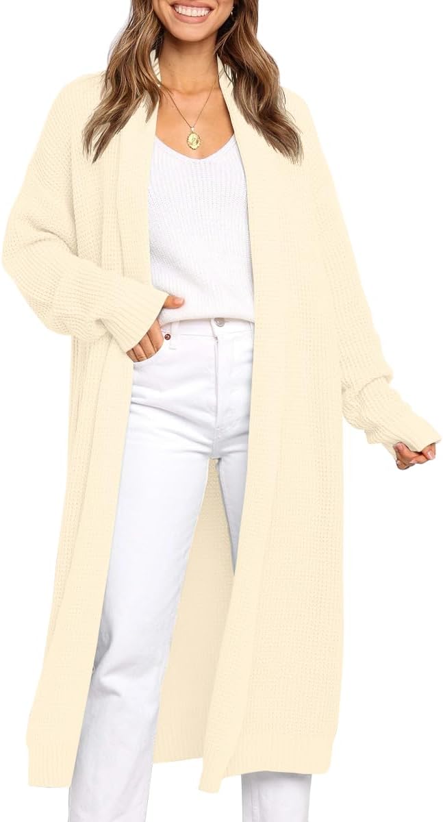 LILLUSORY Long Cardigan Sweaters for Women - Cozy Fall Style