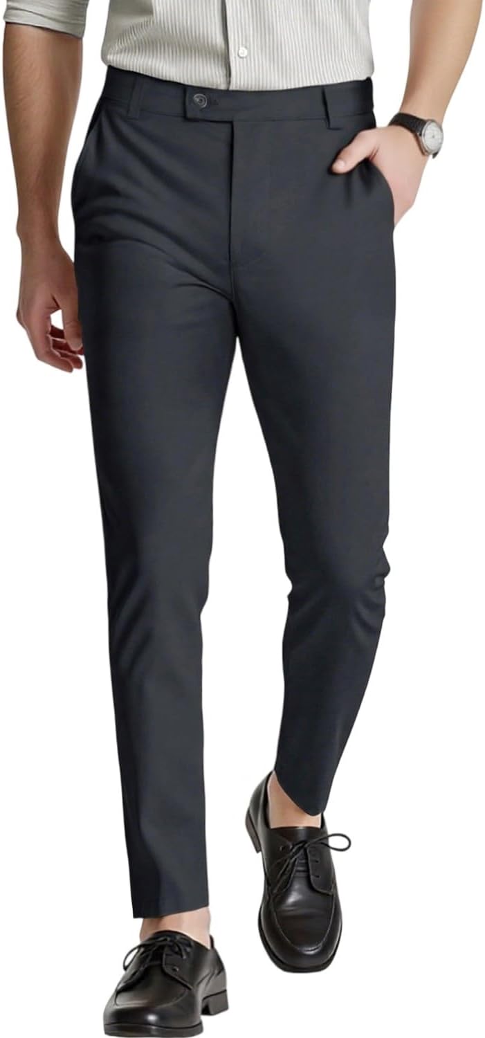 GINGTTO Mens Dress Pants Slim Fit Stretch Formal Pants Review