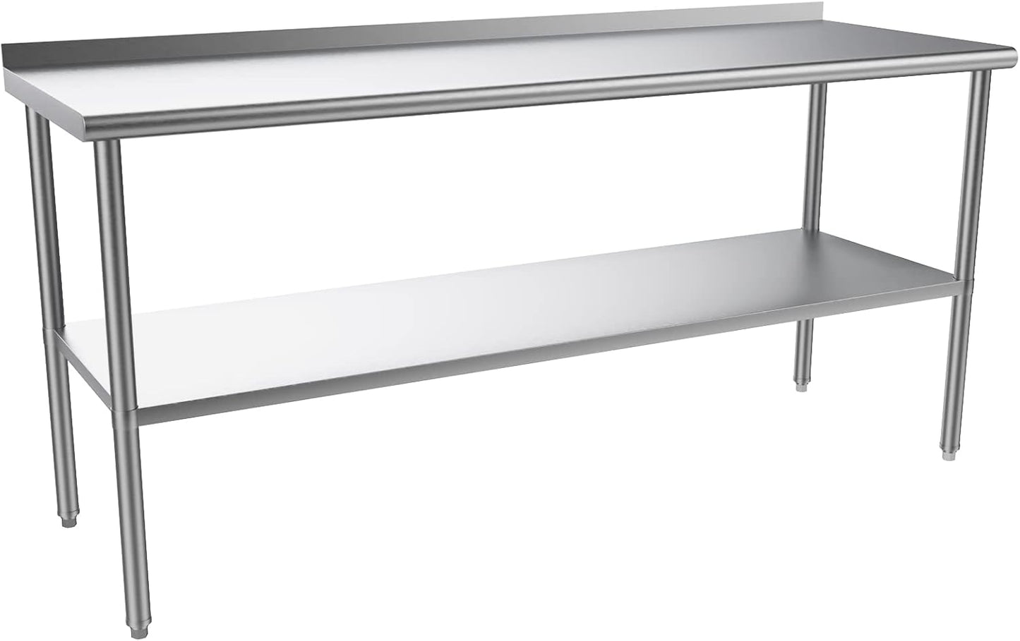 ROVSUN 72ft' x 24ft' Stainless Steel Table for Prep & Work