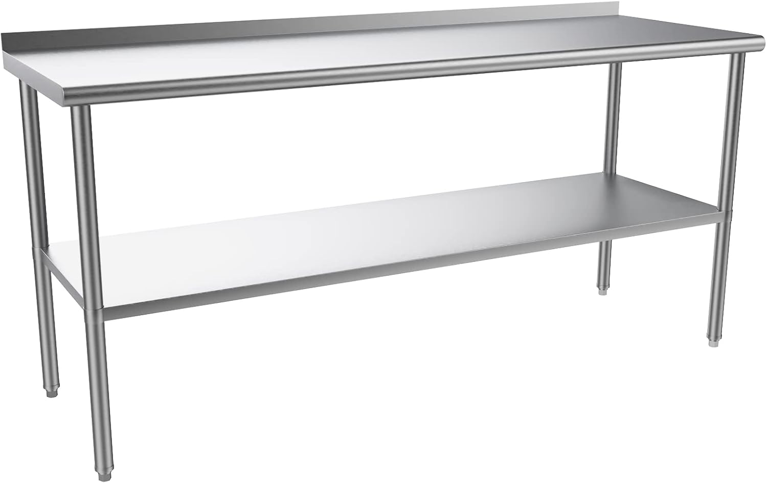 ROVSUN 72ft' x 24ft' Stainless Steel Table for Prep & Work