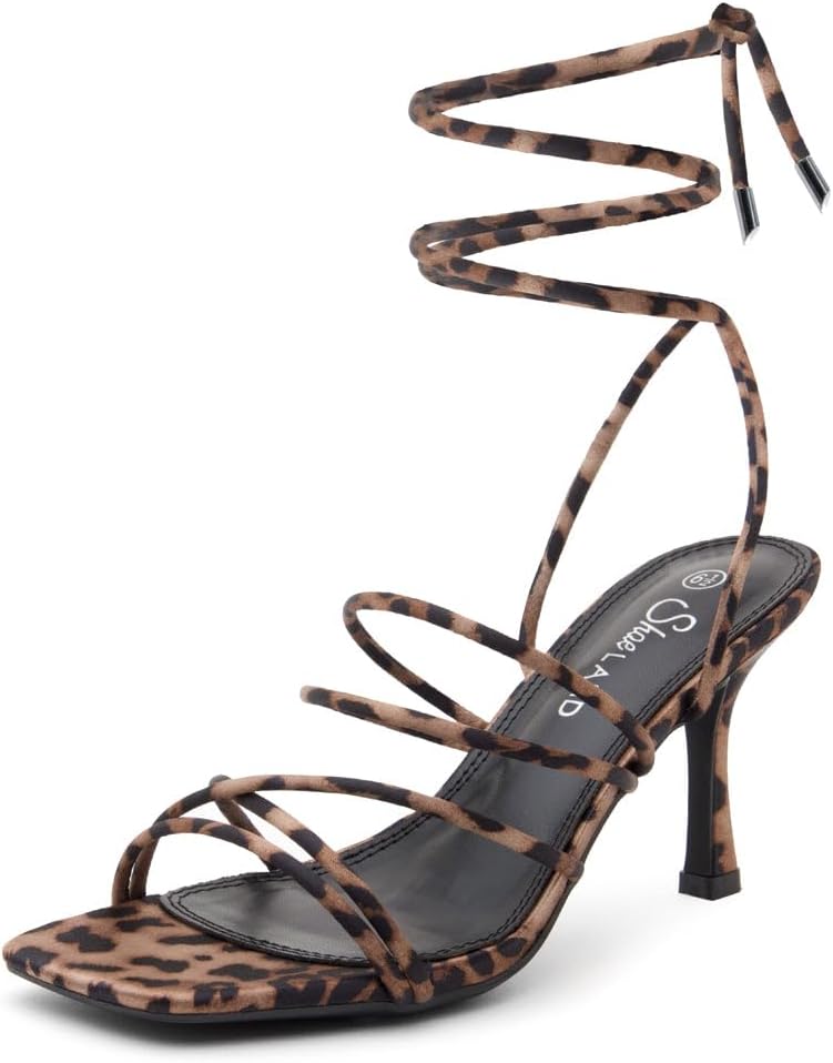Shoe Land Women's Strappy Heels for Elegant Evening Events