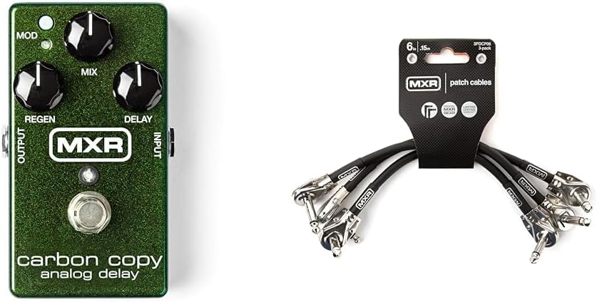 Jim Dunlop Carbon Copy Analog Delay Guitar Effects Pedal Bundle