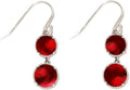 Recycled Glass Vintage Double Take Earrings with Sterling Silver