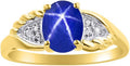 Rylos Women's 14K Gold Gemstone & Diamond Birthstone Rings