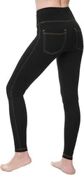 Nirlon Women's Jeggings High Waist Tummy Control Jean Leggings