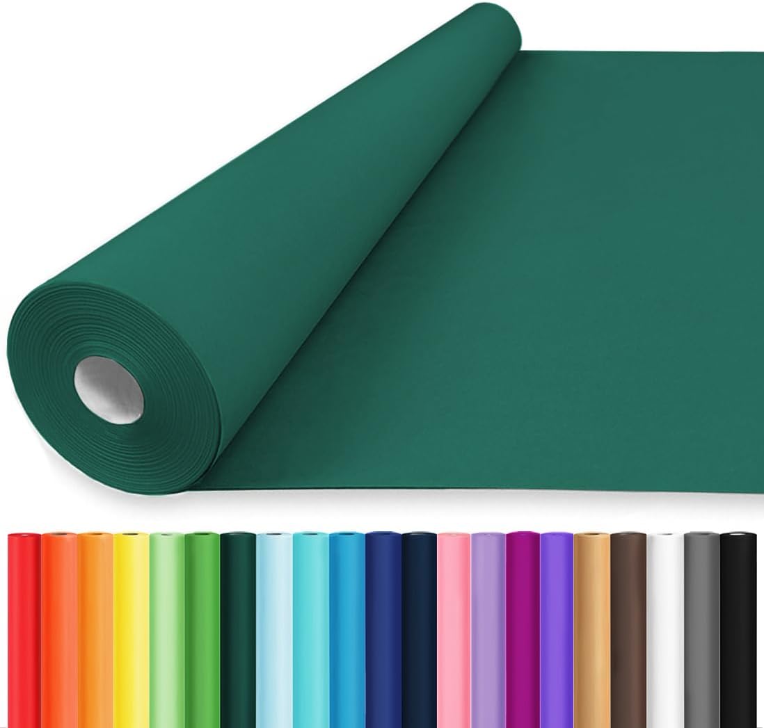 48in x 2400in Green Wrapping Paper for Crafts and Gifts