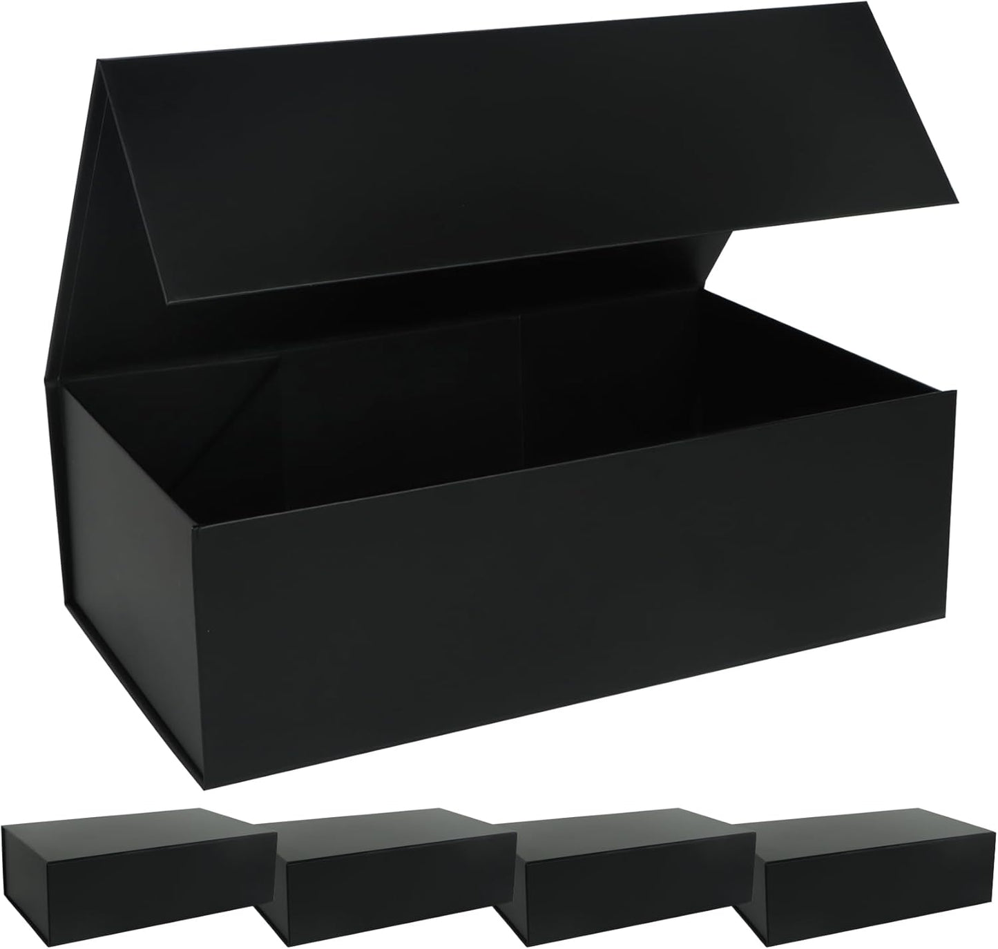 Black Gift Box with Magnetic Lids for Bridesmaid Proposals