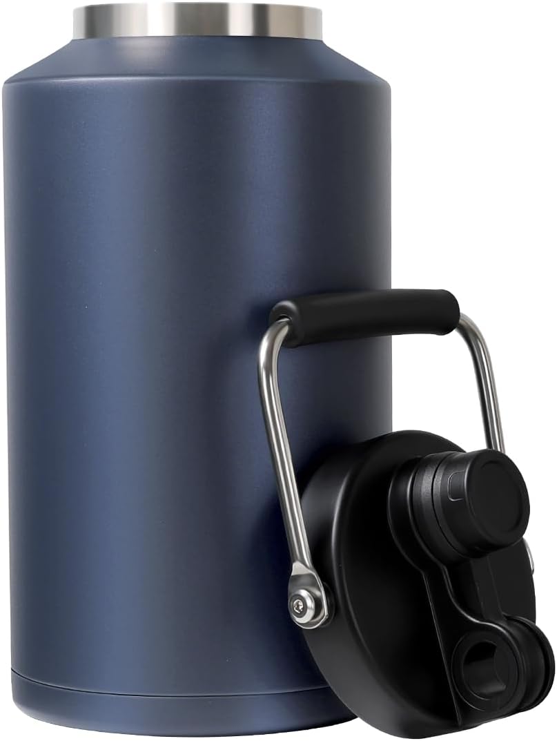 Insulated Water Bottle - 1 Gallon Jug for Hot & Cold Drinks