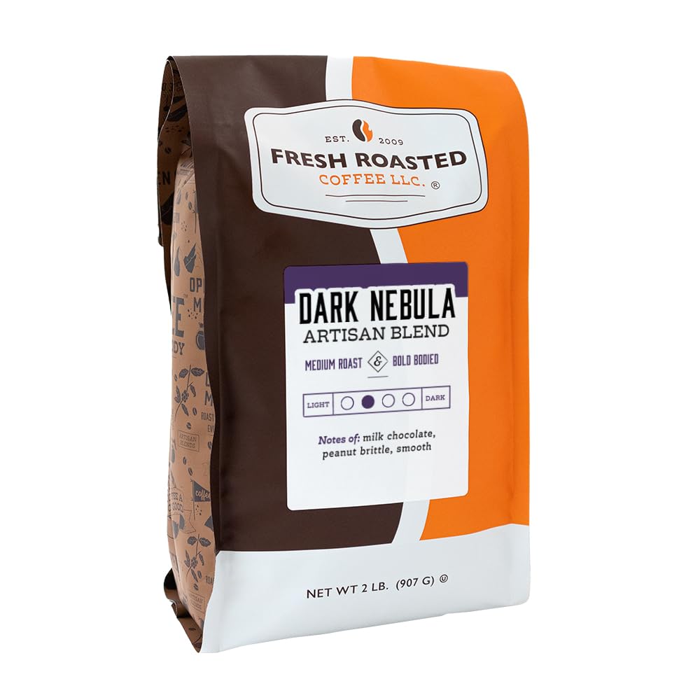 Fresh Roasted Coffee Dark Nebula Whole Bean 2 lb Medium Roast